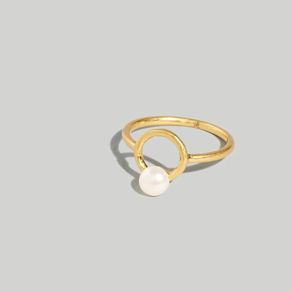 Madewell freshwater pearl statement ring